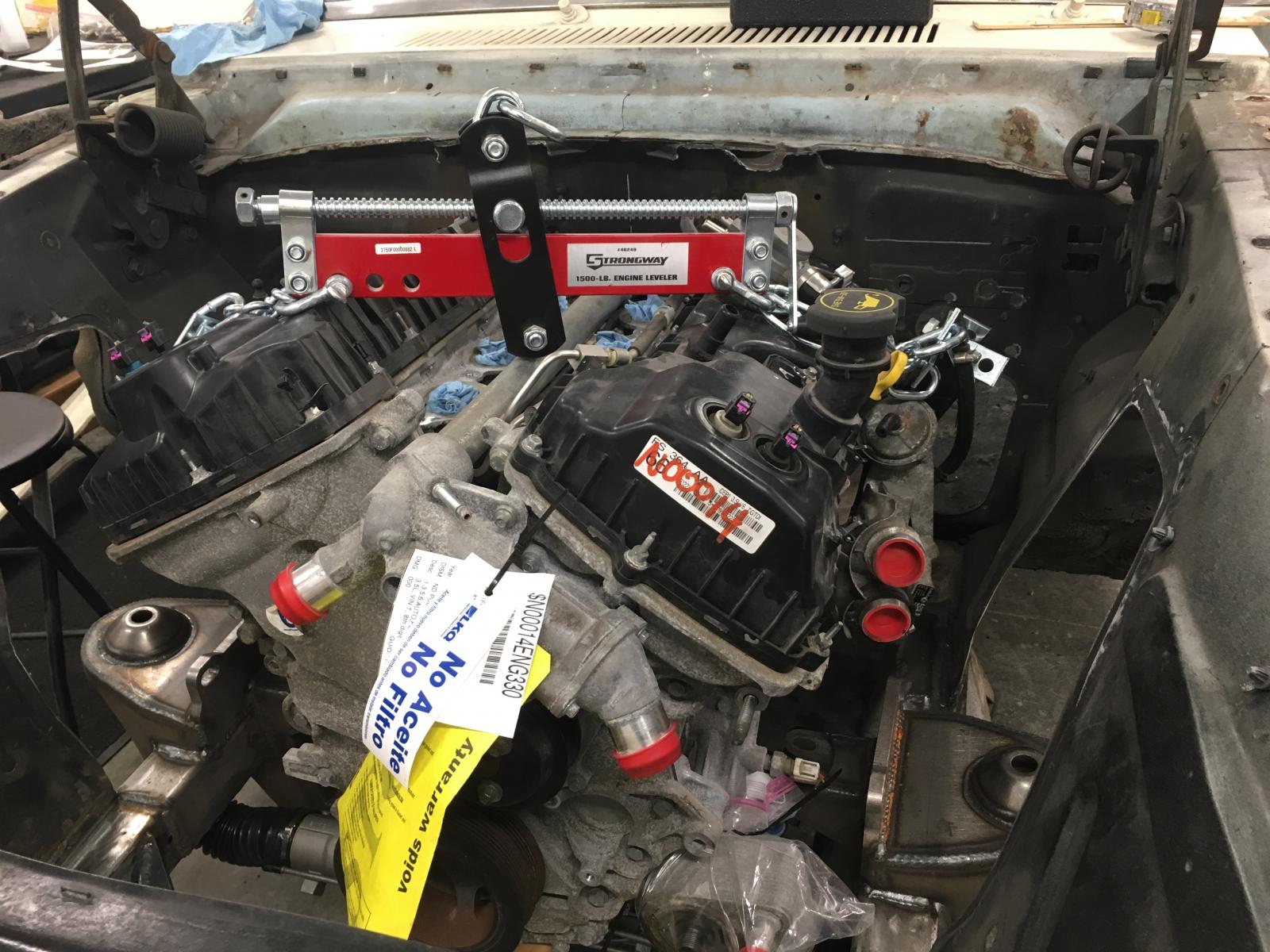 Name:  Engine set in place 1.jpg
Views: 3976
Size:  253.2 KB