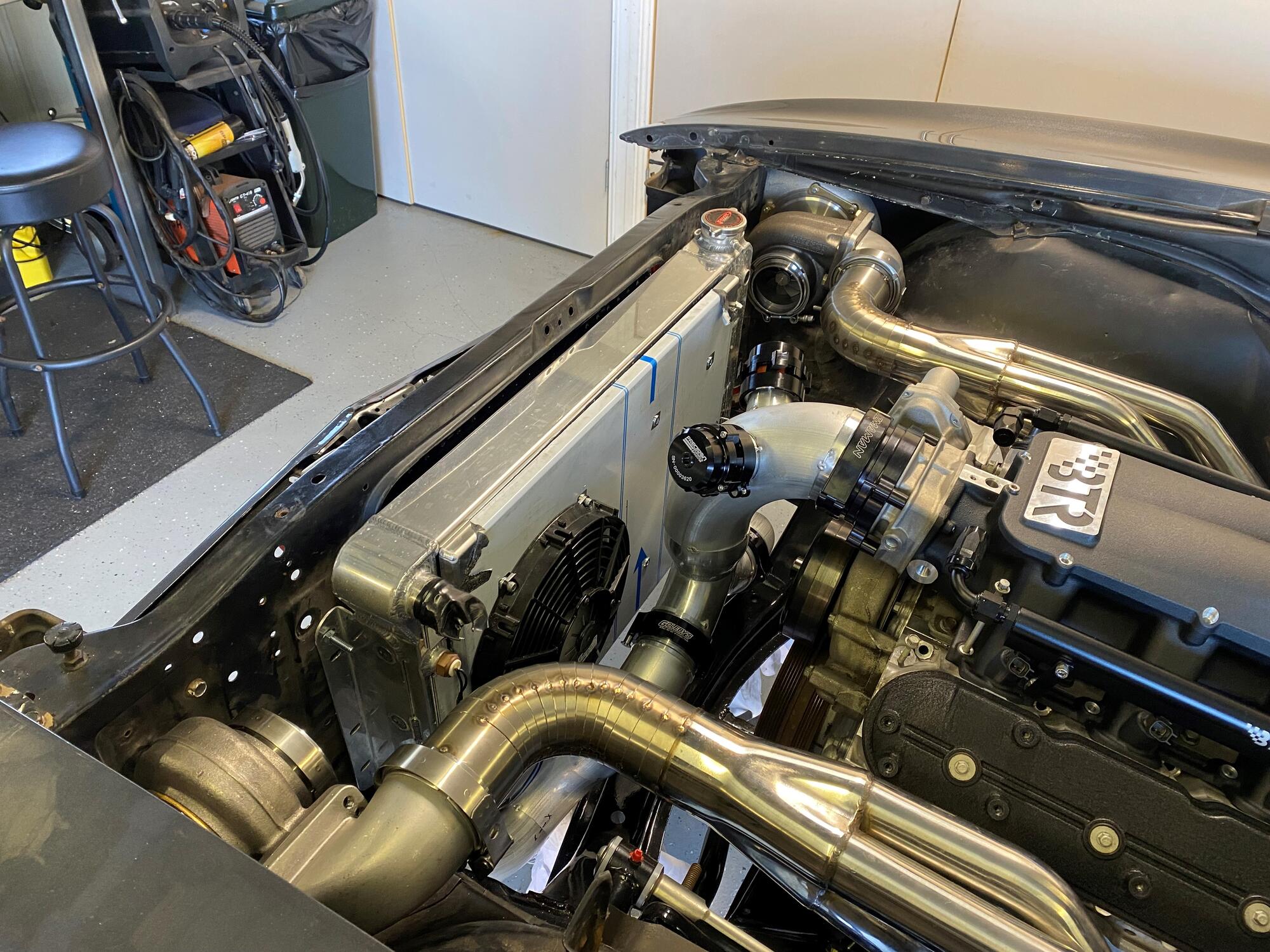 Name:  Turbos mounted 1.jpg
Views: 755
Size:  458.5 KB